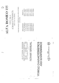Preview of Alfa Romeo 155 1992 1998 Factory Workshop Service Manual