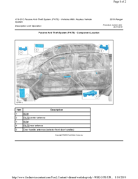 Preview of 19 01C Passive Anti Theft System (PATS) Keyless Entry   Description And Operation   Component Location