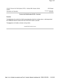 Preview of 19 01C Passive Anti Theft System (PATS) Keyless Entry   Description And Operation   Overview