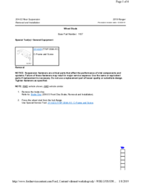 Preview of 204 02 Rear Suspension   Removal And Installation   Wheel Studs