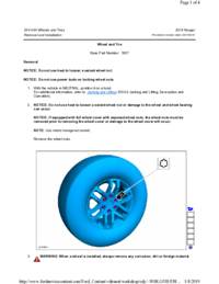 Preview of 204 04A Wheels And Tires   Removal And Installation   Wheel And Tire