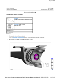Preview of 205 01 Driveshaft   Removal And Installation   Driveshaft Center Bearing