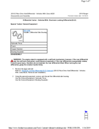 Preview of 205 02 Rear Drive Axle And Differential   Disassembly And Assembly   Differential Carrier With Electronic Locking Differential ELD