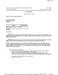 Preview of 205 02 Rear Drive Axle And Differential   Removal And Installation   Axle Assembly