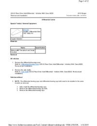 Preview of 205 02 Rear Drive Axle And Differential   Removal And Installation   Differential Carrier
