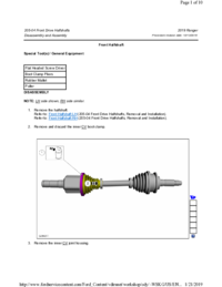 Preview of 205 04 Front Drive Halfshafts   Disassembly And Assembly   Front Halfshaft