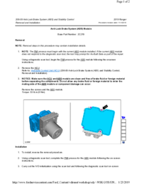 Preview of 206 09 ABS And Stability Control   Removal And Installation   ABS Module
