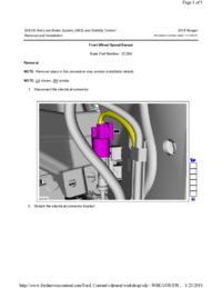 Preview of 206 09 ABS And Stability Control   Removal And Installation   Four Wheel Speed Sensor