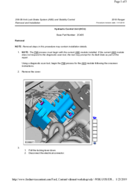 Preview of 206 09 ABS And Stability Control   Removal And Installation   Hydraulic Control Unit HCU