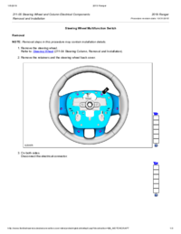 Preview of 211 05 Steering Wheel And Column Electrical Components   Removal And Installation   Steering Wheel Multifunction Switch