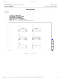 Preview of 303 00 Engine System General Information   General Procedures   Bearing Inspection