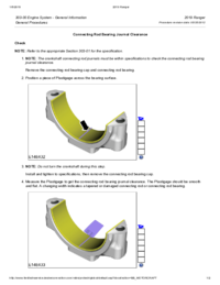 Preview of 303 00 Engine System General Information   General Procedures   Connecting Rod Bearing Journal Clearance