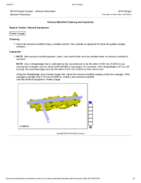 Preview of 303 00 Engine System General Information   General Procedures   Exhaust Manifold Cleaning And Inspection