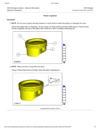 Preview of 303 00 Engine System General Information   General Procedures   Piston Inspection