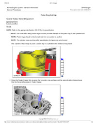 Preview of 303 00 Engine System General Information   General Procedures   Piston Ring End Gap