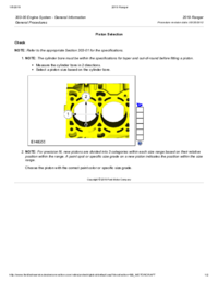 Preview of 303 00 Engine System General Information   General Procedures   Piston Selection