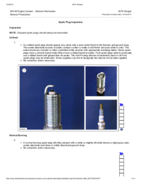 Preview of 303 00 Engine System General Information   General Procedures   Spark Plug Inspection