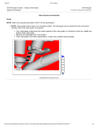 Preview of 303 00 Engine System General Information   General Procedures   Valve Guide Inner Diameter