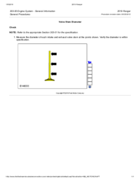 Preview of 303 00 Engine System General Information   General Procedures   Valve Stem Diameter