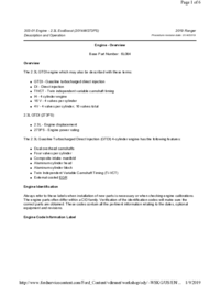 Preview of 303 01   2.3L EcoBoost   Description And Operation   Engine Overview