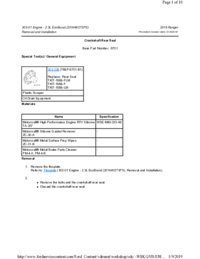 Preview of 303 01   2.3L EcoBoost   Removal And Installation   Crackshaft Rear Seal