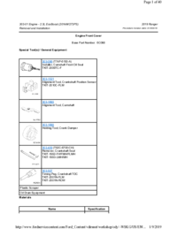 Preview of 303 01   2.3L EcoBoost   Removal And Installation   Engine Front Cover