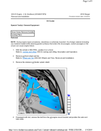 Preview of 303 01   2.3L EcoBoost   Removal And Installation   Oil Cooler