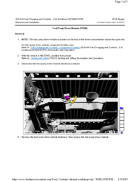 Preview of 303 04A Fuel Charging And Controls   Removal And Installation   Fuel Pump Driver Module (FPDM)
