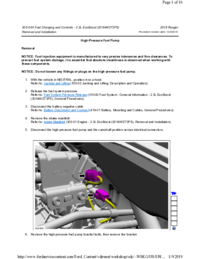 Preview of 303 04A Fuel Charging And Controls   Removal And Installation   High Pressure Fuel Pump