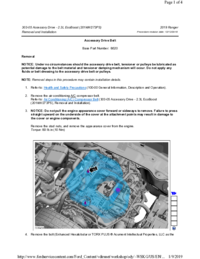 Preview of 303 05 Accessory Drive   Removal And Installation   Accessory Drive Belt