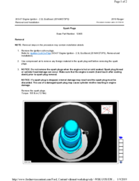 Preview of 303 07 Engine Ignition   Removal And Installation   Spark Plugs
