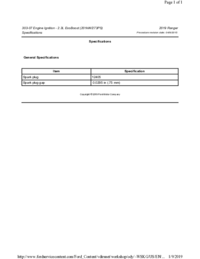 Preview of 303 07 Engine Ignition   Specifications