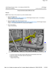 Preview of 303 08 Engine Emission Control   Removal And Installation   EGR Inlet Tube