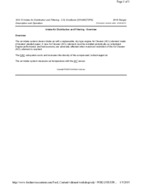 Preview of 303 12 Intake Air Distribution And Filtering   Description And Operation   Overview