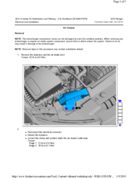 Preview of 303 12 Intake Air Distribution And Filtering   Removal And Installation   Air Cleaner