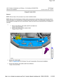 Preview of 303 12 Intake Air Distribution And Filtering   Removal And Installation   Charge Air Cooler CAC