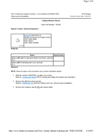 Preview of 303 14 Electronic Engine Controls   Removal And Installation   Catalyst Monitor Sensor