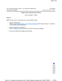 Preview of 303 14 Electronic Engine Controls   Removal And Installation   Engine Coolant Temperature ECT Sensor