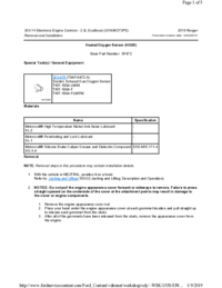 Preview of 303 14 Electronic Engine Controls   Removal And Installation   Heated Oxygen Sensor HO2S