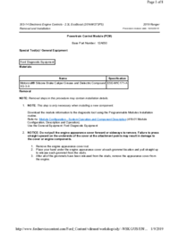 Preview of 303 14 Electronic Engine Controls   Removal And Installation   Powertrain Control Module PCM