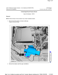 Preview of 303 14 Electronic Engine Controls   Removal And Installation   Turbocharger Boost Pressure Sensor