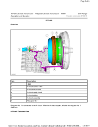 Preview of 307 01 Automatic Transmission 10 Speed   Description And Operation   A Clutch