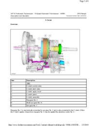 Preview of 307 01 Automatic Transmission 10 Speed   Description And Operation   C Clutch