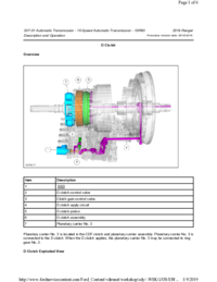 Preview of 307 01 Automatic Transmission 10 Speed   Description And Operation   D Clutch