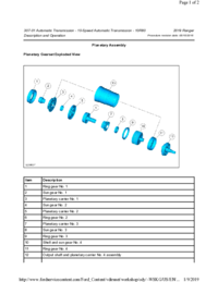 Preview of 307 01 Automatic Transmission 10 Speed   Description And Operation   Planetary Assembly