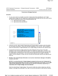 Preview of 307 01 Automatic Transmission 10 Speed   General Procedures   Transmission Strategy Download