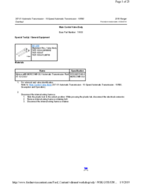Preview of 307 01 Automatic Transmission 10 Speed   Overhaul   Main Control Valve Body