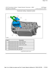 Preview of 307 02 Transmission Cooling 10 Speed   Description And Operation   Component Location