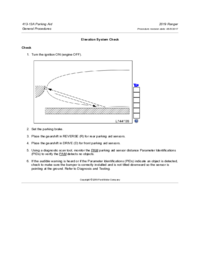 Preview of 413 13A Parking Aid   General Procedures   Elevation System Check