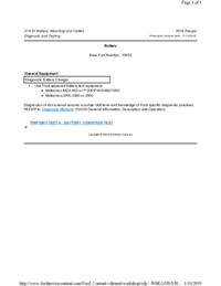 Preview of 414 01 Battery, Mounting And Cables   Diagnosis And Testing   Battery